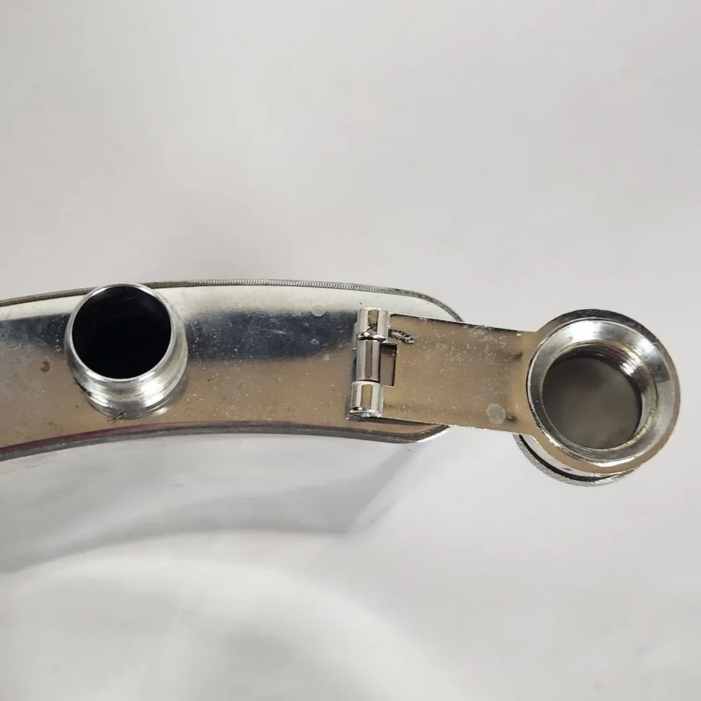 Vintage W Stainless Steel Drinking Flask sweater holder party 7 Oz‎ 5